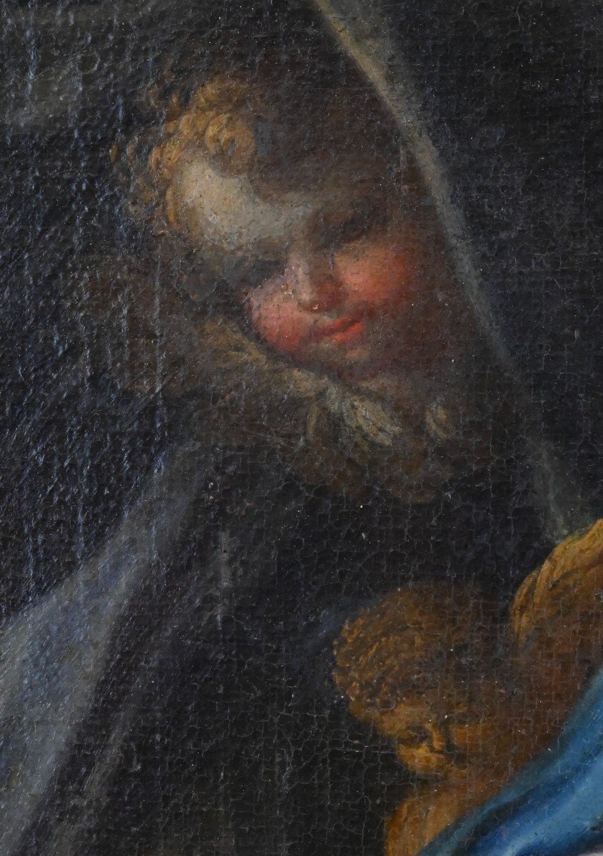 Madonna Con Bambino - Scuola Sebastiano Conca - Roma Inizio XVIII Secolo-photo-1